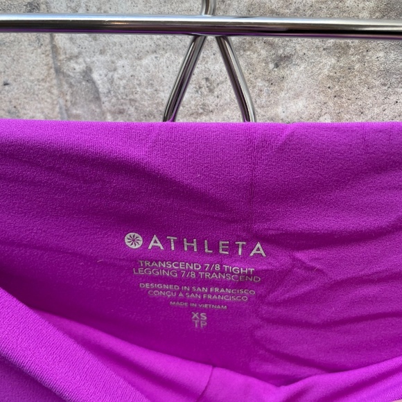 ❤️ ATHLETA TRANSCEND 7/8 LEGGING TIGHTS SIZE XS NEW - Picture 5 of 8